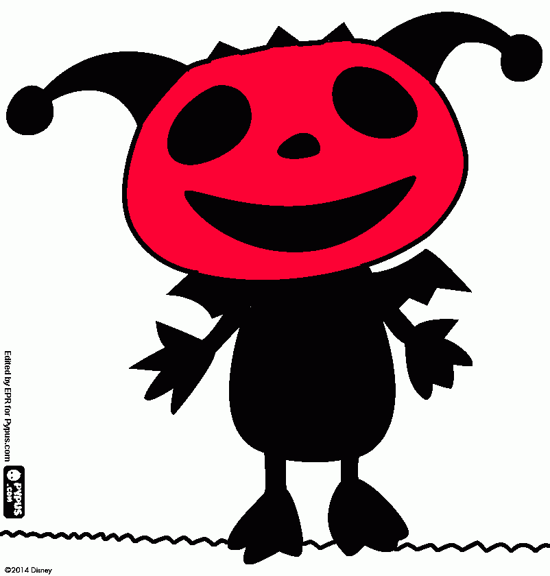 Omalovánka strašidýlko