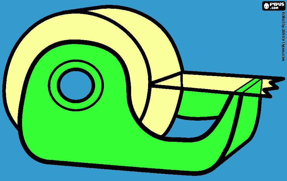 Omalovánka stroječek s izolepou