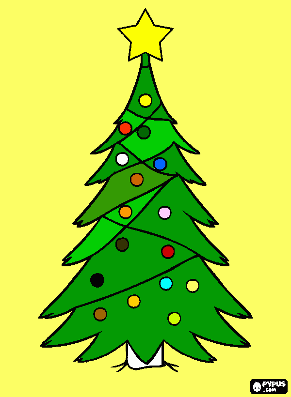 Omalovánka stromecek od Tonika