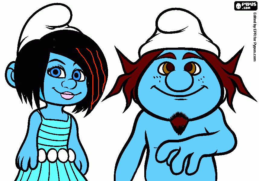 Omalovánka super šmouli