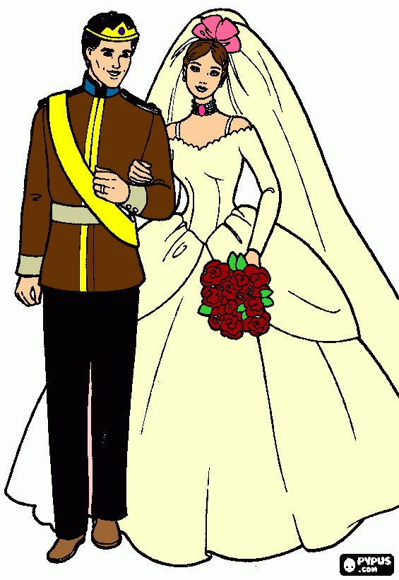Omalovánka svadba