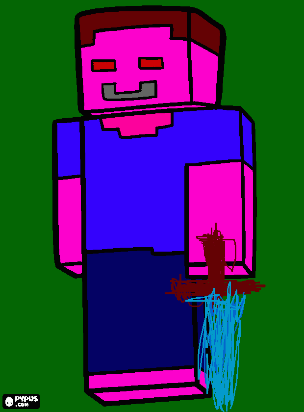 Omalovánka syn Herobrine