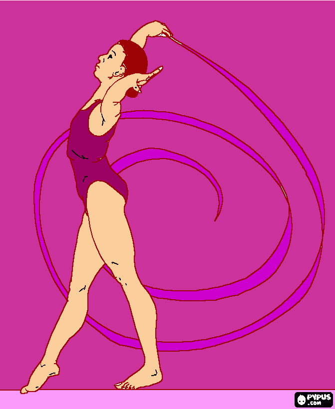 Omalovánka Tanečnice pro nejmilejší maminku od Anetky