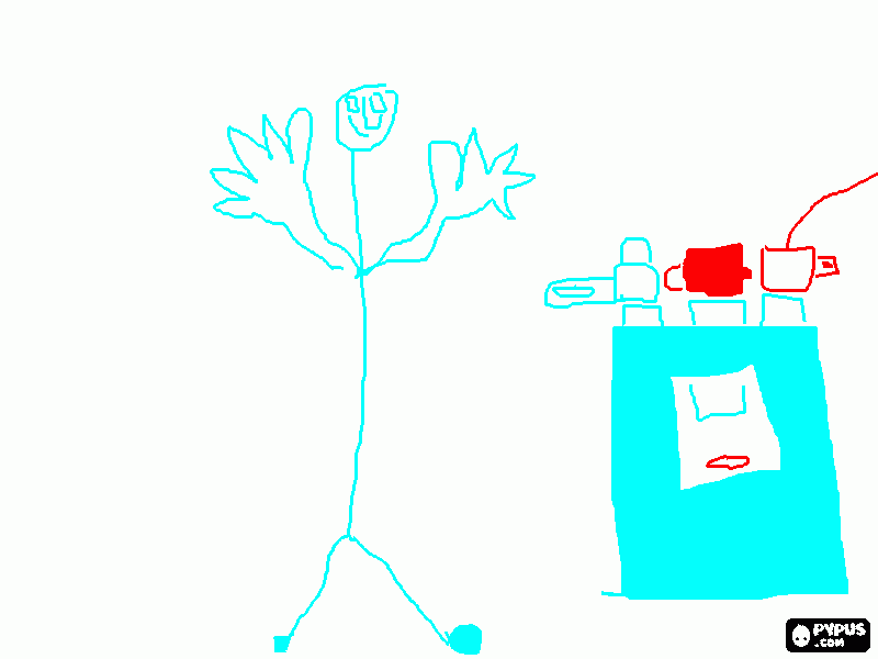 Omalovánka tata vaří