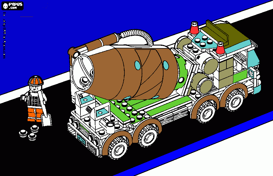 Omalovánka tati tato cisterna se jmenuje Viktor