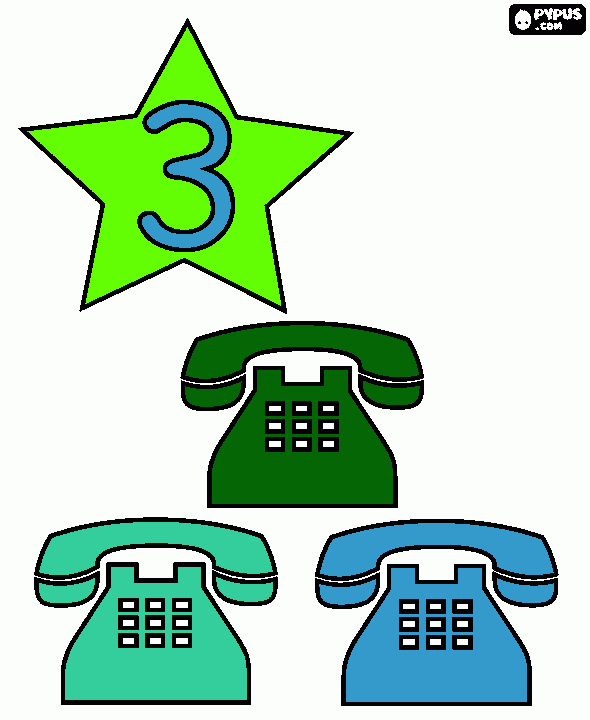 Omalovánka telefony 3