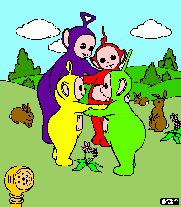 Omalovánka telletubbies