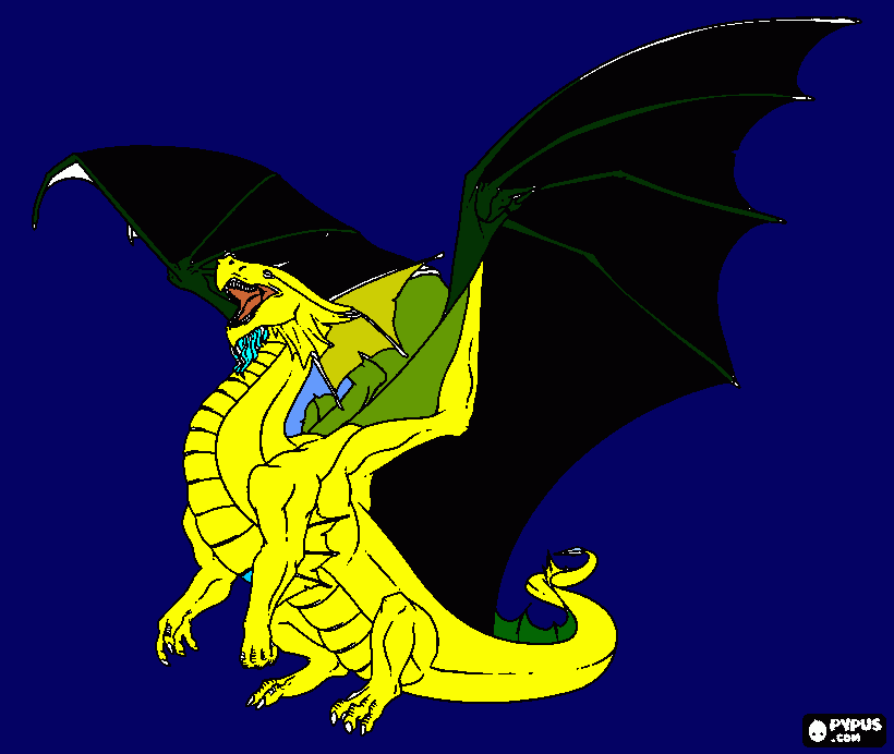 Omalovánka Temný drak