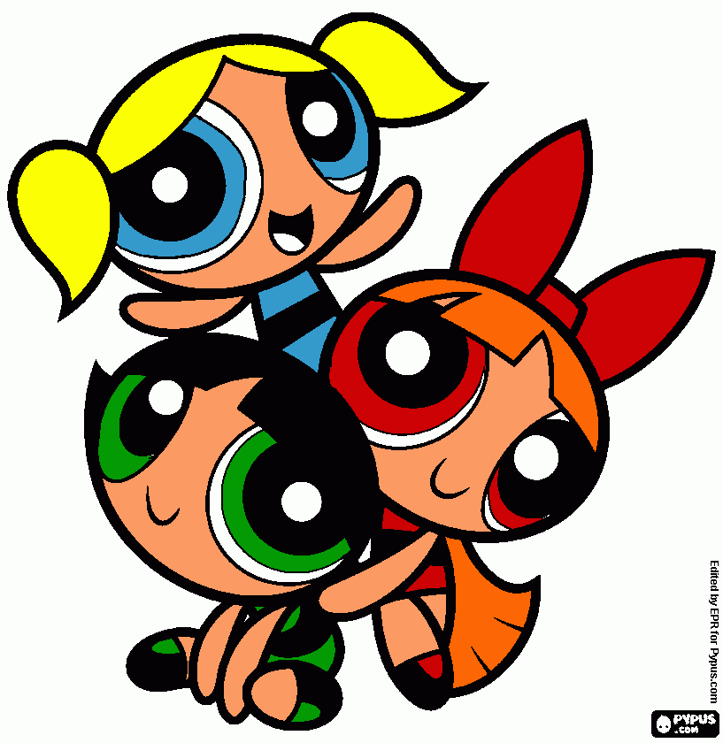 Omalovánka the-powerpuff-girls