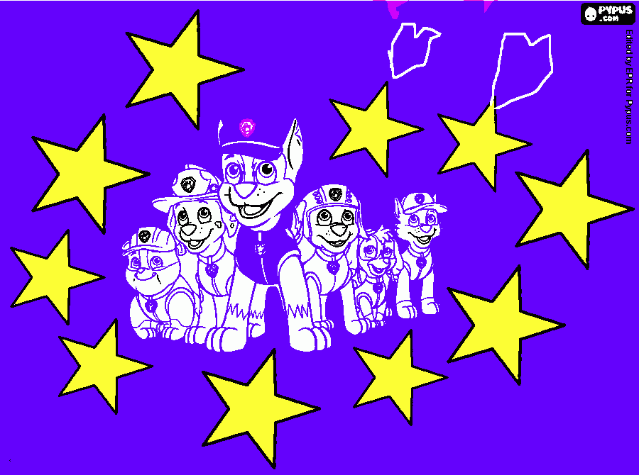 Omalovánka tlapková patrola