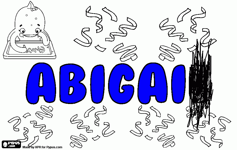 Omalovánka to je tvoje pravý méno Abigai tvrdy  y  sem nestihl sorry