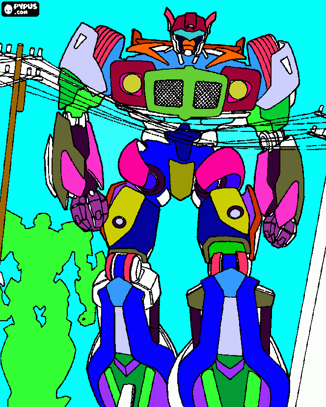 Omalovánka Transformer