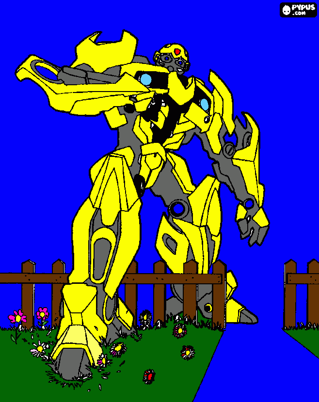 Omalovánka transformers (bumblebee)