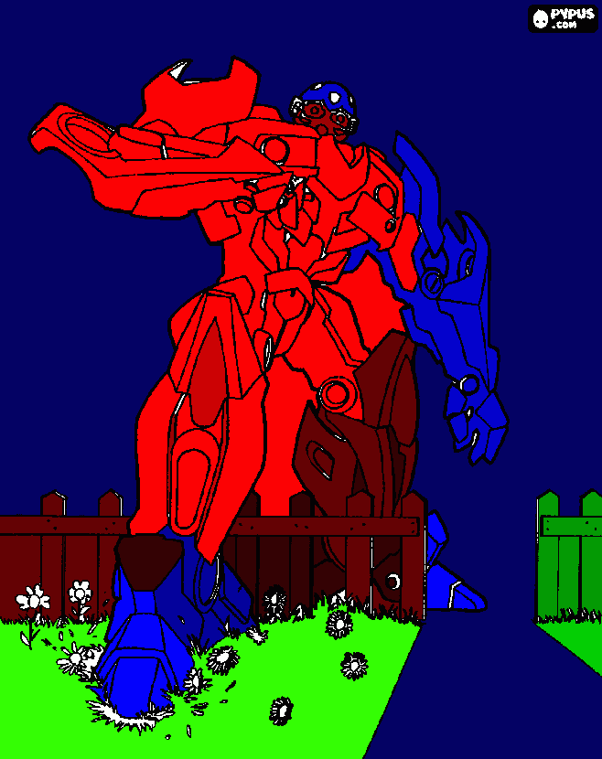 Omalovánka transformes