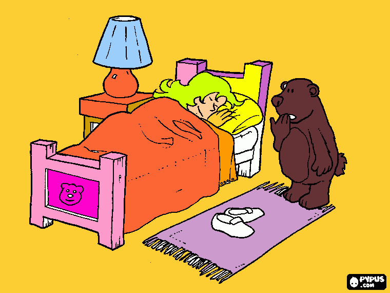 Omalovánka Tri medvede