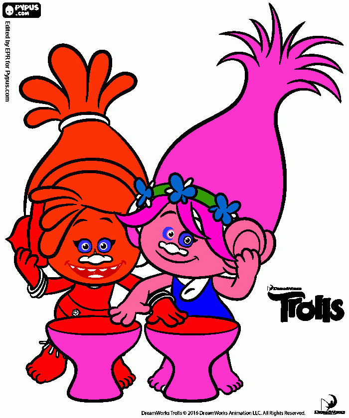 Omalovánka Trolovia pre ocinka