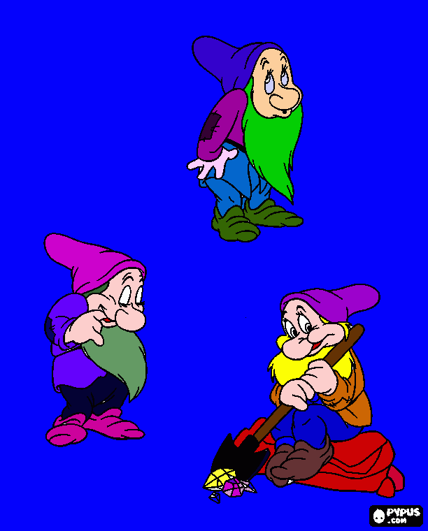 Omalovánka trpaslici