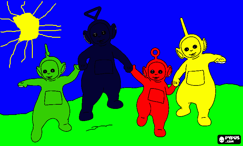 Omalovánka tubbies