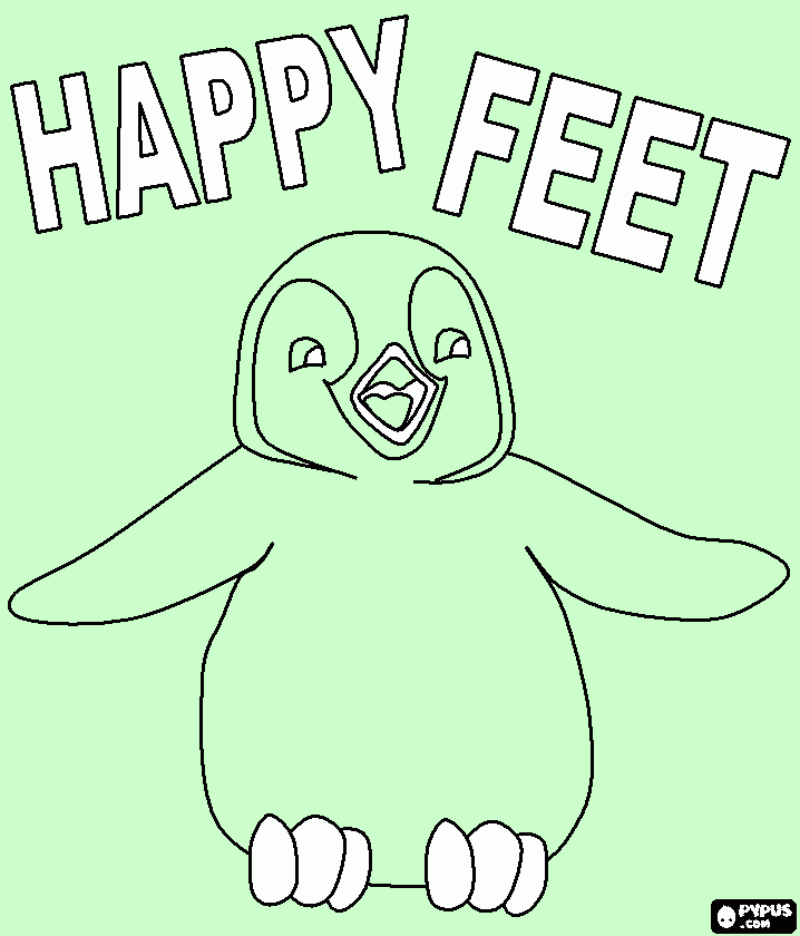 Omalovánka tučniak