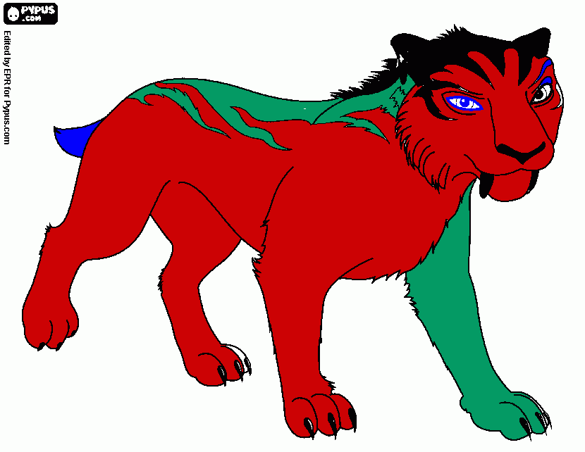 Omalovánka Tygrrrr