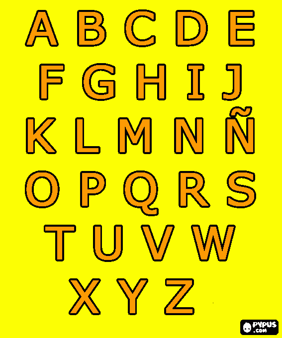 Omalovánka type verdana