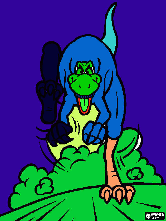 Omalovánka tyranosaurus rex