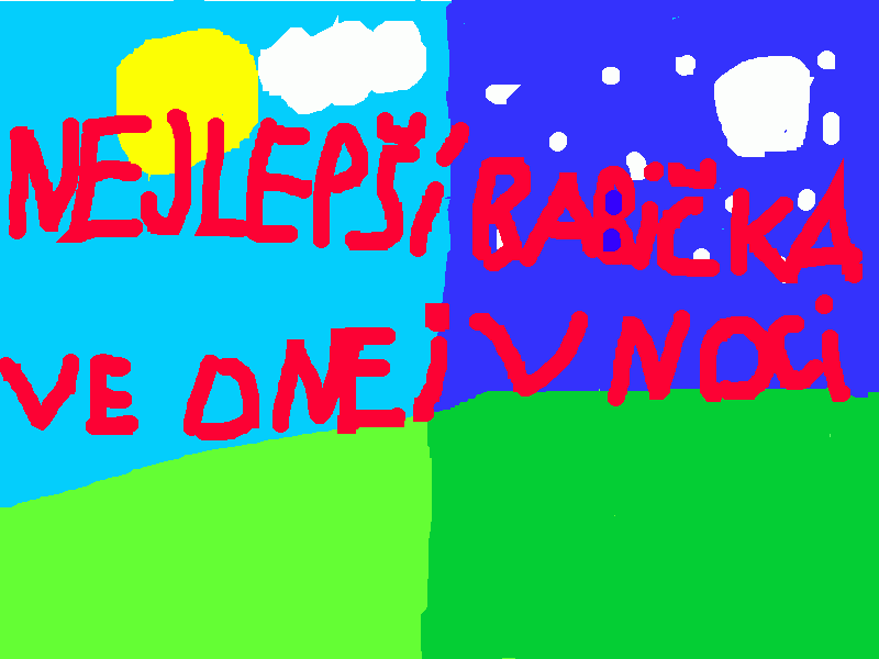 Omalovánka užasná babička