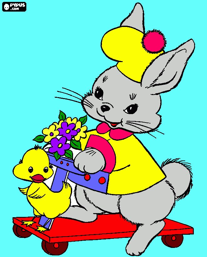 Omalovánka velikonoce