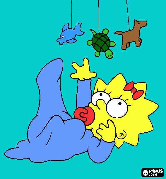 Omalovánka velka aje to simson liza 