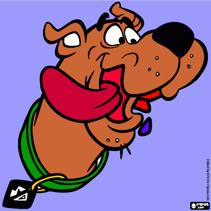 Omalovánka velký pes s jazykem