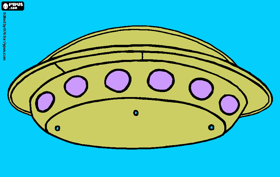 Omalovánka Vesmírná lod v nebi
