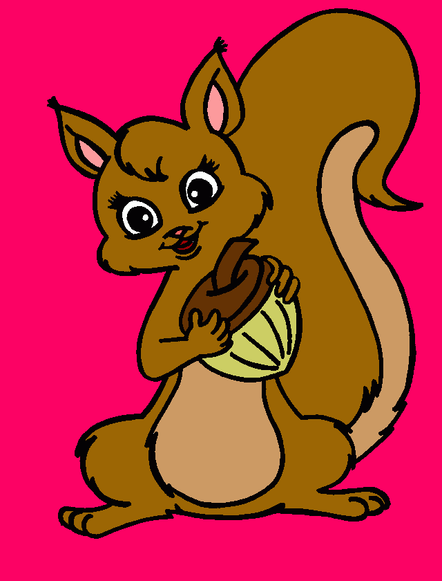 Omalovánka Veverka pro štěstí