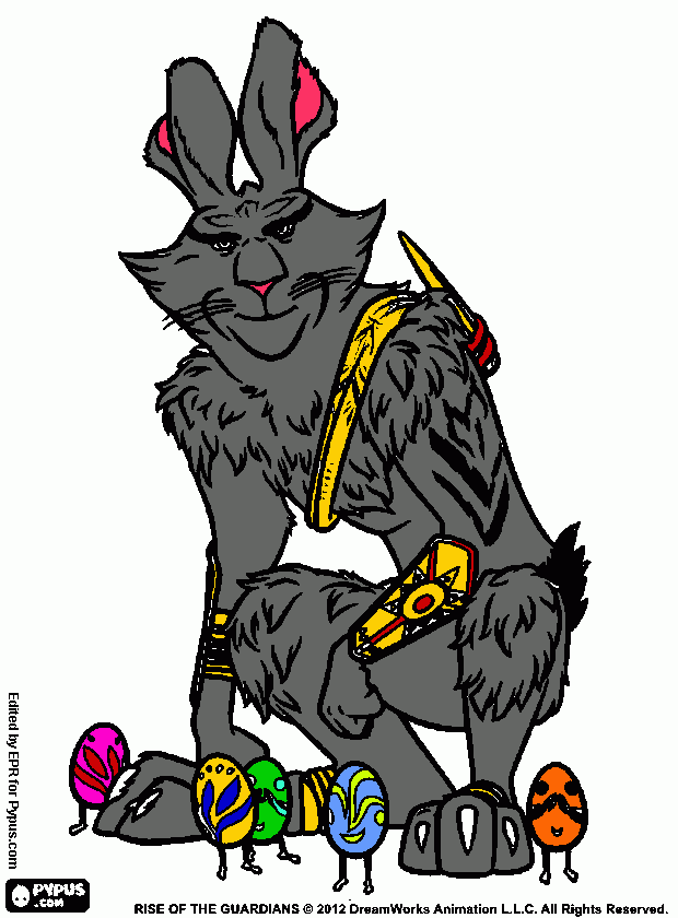 Omalovánka veľkonočný zajac