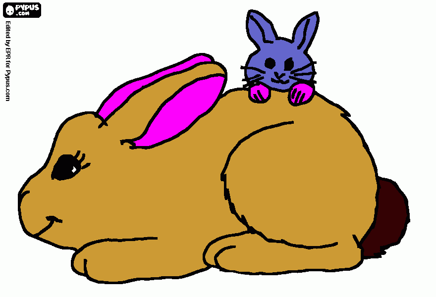 Omalovánka veľkonočný zajačik. Veľká noc.