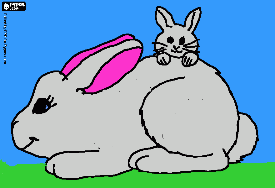 Omalovánka Veľkonočný zajko