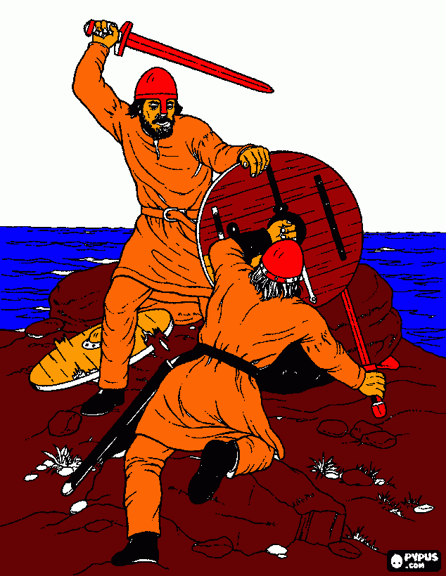 Omalovánka vikyngové