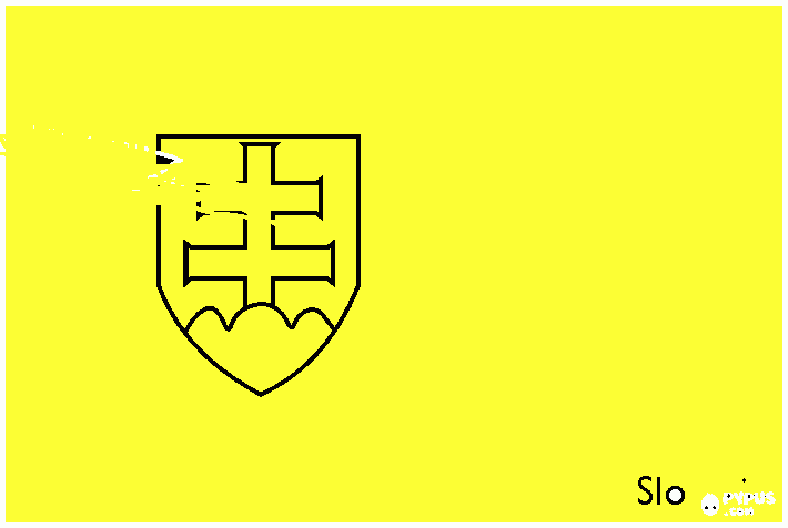 Omalovánka vlajka od Verunky