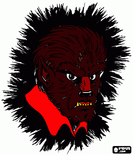 Omalovánka vlk (odlak)