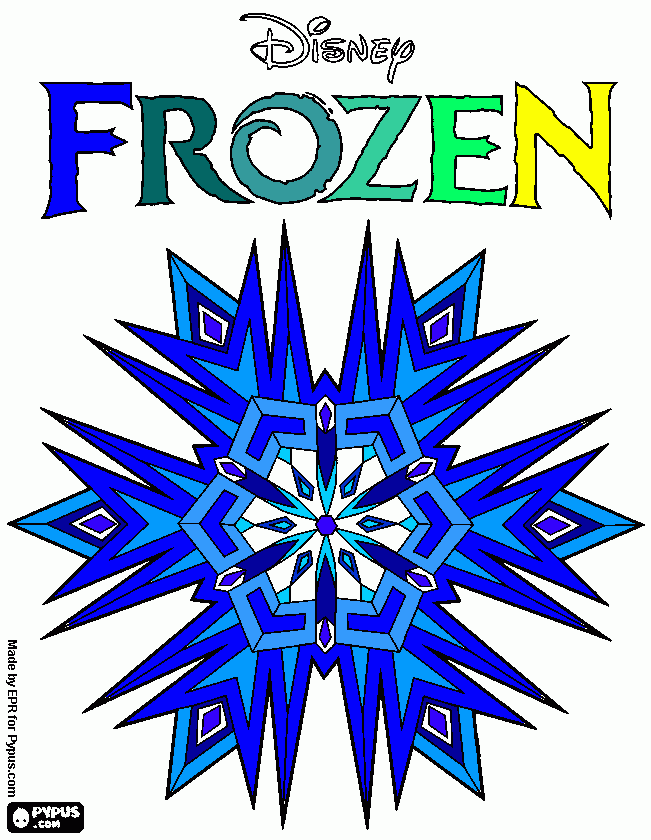 Omalovánka vločka k tisku