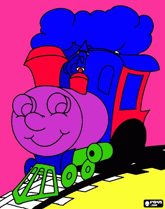 Omalovánka vláček Barči