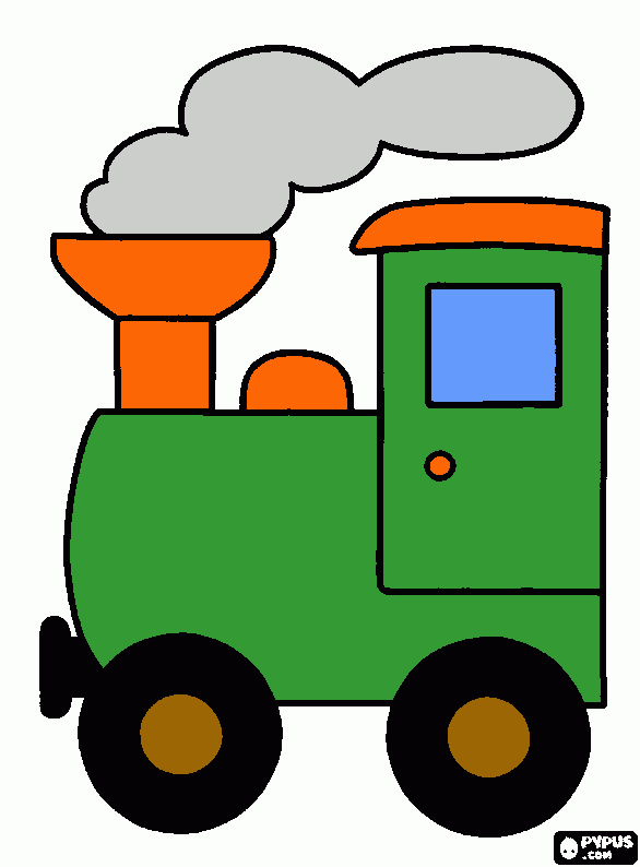 Omalovánka Vláček Motoláček