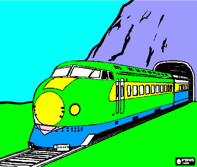 Omalovánka vláček omalovánky