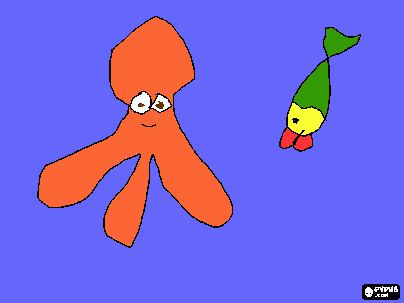 Omalovánka vodní zvířátka