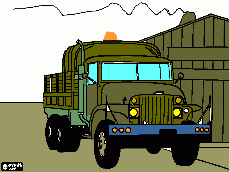 Omalovánka vojenská tatra