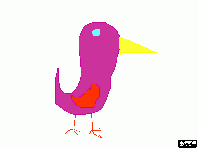 Omalovánka vtáčik pre maminku