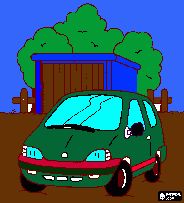 Omalovánka Vymalované auto od Kubíka