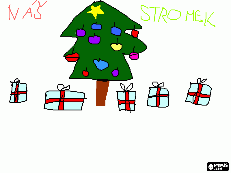 Omalovánka .VÁNOCE