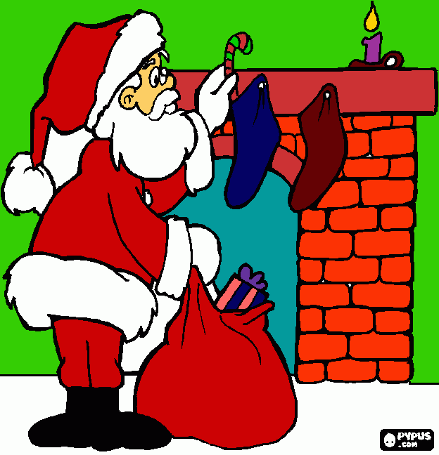 Omalovánka vánoční obrázek