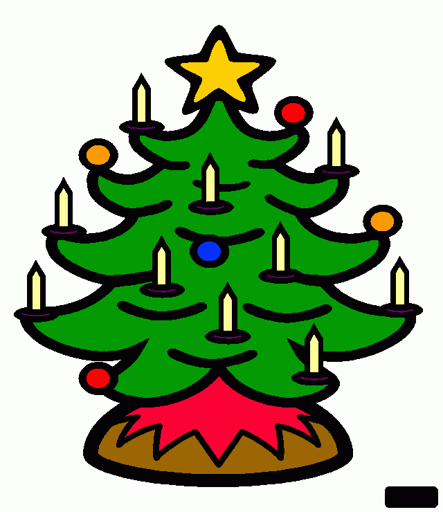 Omalovánka Vánoční stromek I