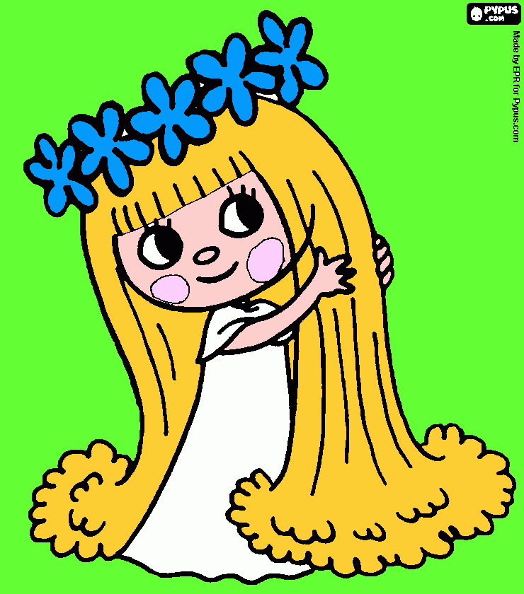 Omalovánka víla amálka